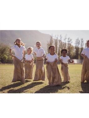 Set of 6 Burlap Sacks 24x40--Burlap Bags, Potato Sack Race Bags, Gunny Sack